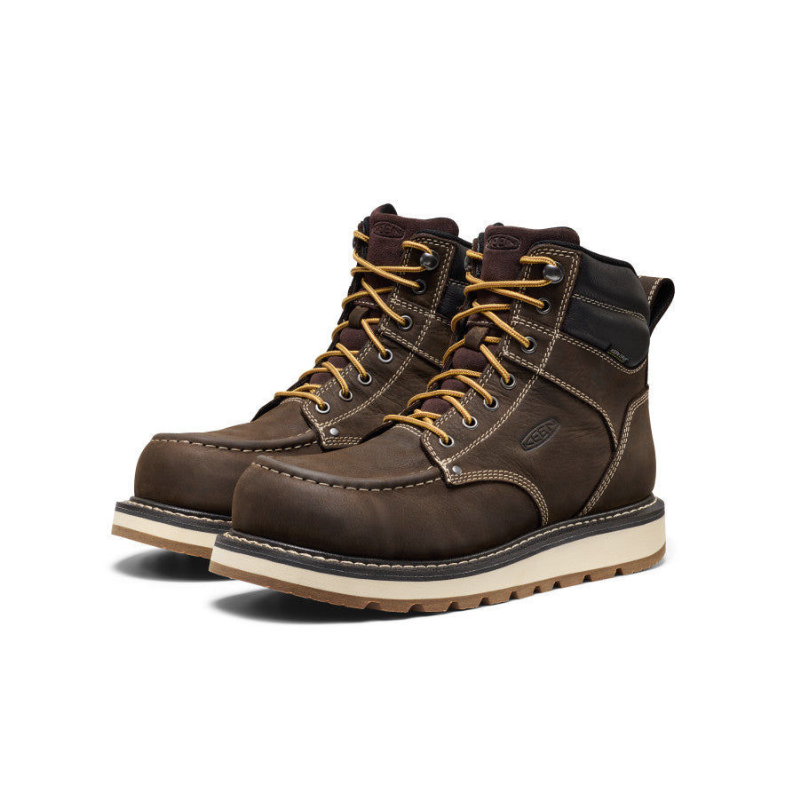 Men's Cincinnati 6" Waterproof Boot (Carbon Toe) Dark Chocolate/Sandshell