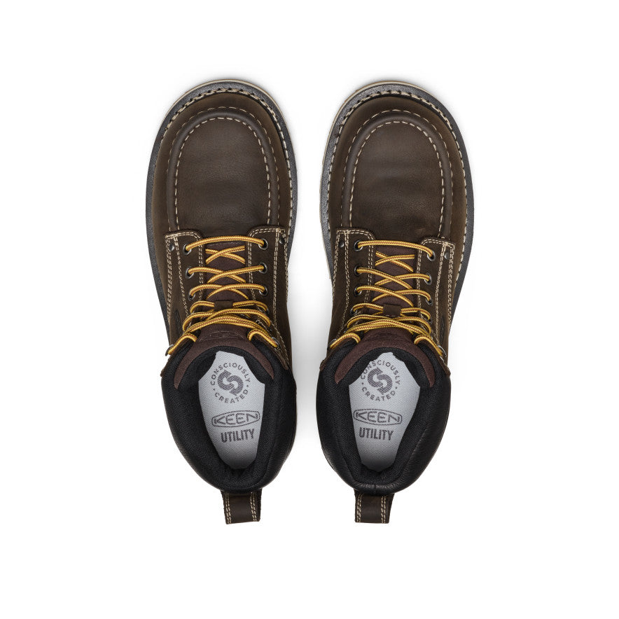 Men's Cincinnati 6" Waterproof Boot (Carbon Toe) Dark Chocolate/Sandshell