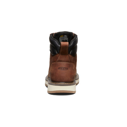 Men's Cincinnati 6" Waterproof 90° Heel Boot (Carbon Toe) Tuscan Red/Sandshell