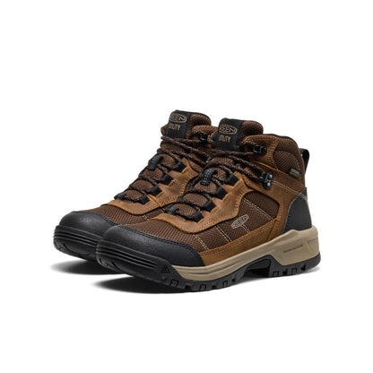 Women's Skokie Waterproof Work Boot (Soft Toe) Bison/Black