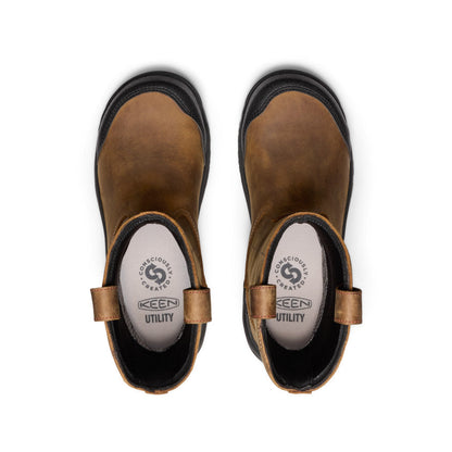 Women's Evanston Pull-On Waterproof Boot (Carbon Toe) Bison/Black