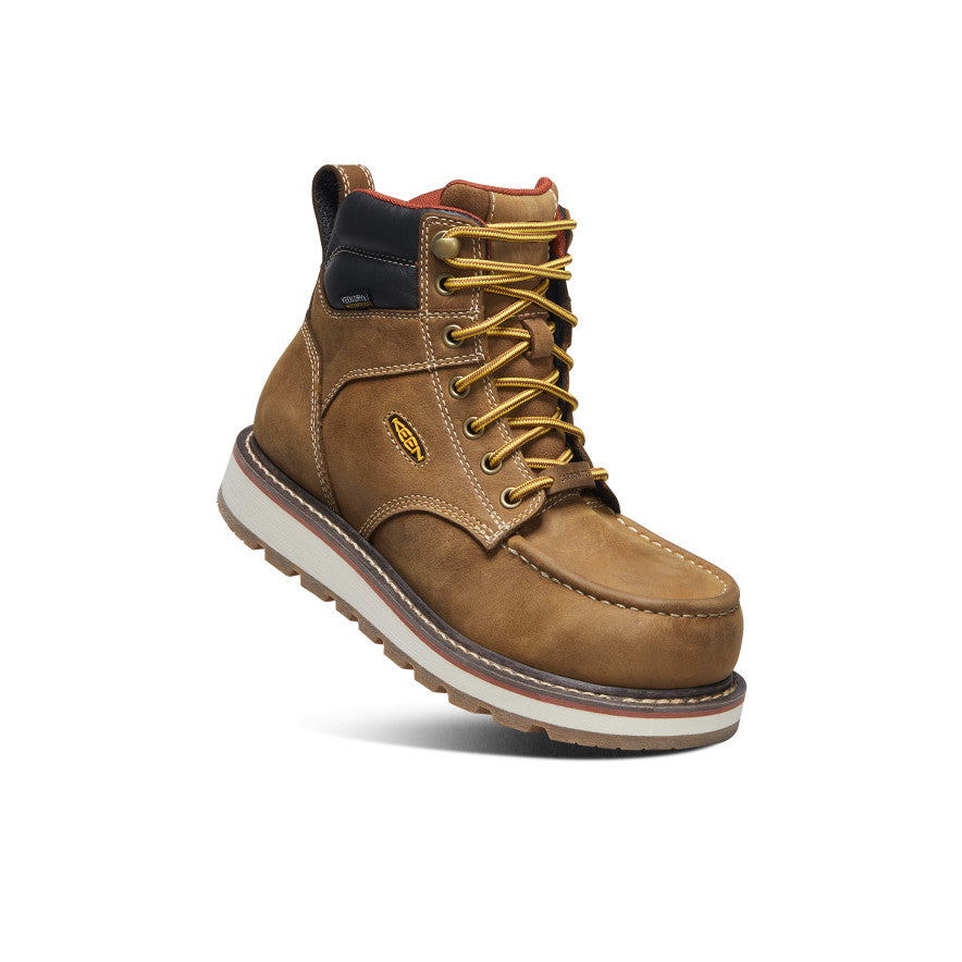 Women's Cincinnati 6" Waterproof Boot (Carbon Toe) Belgian/Sandshell