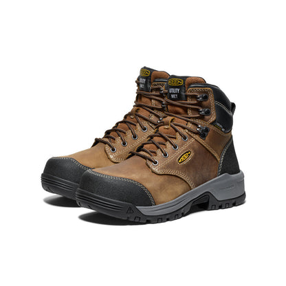 Women's Evanston 6" Waterproof Boot INT MET (Carbon Toe) Bison/Black