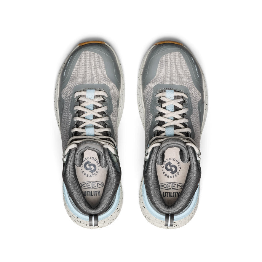Women's Synchro Waterproof Work Boot (Carbon Toe) Steel Grey/Gum