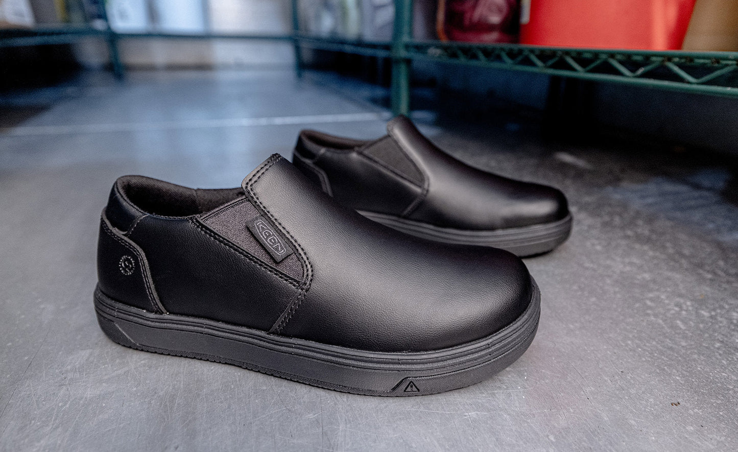 Women's Kenton Shift WTX Work Shoe (Soft Toe) Black/Black