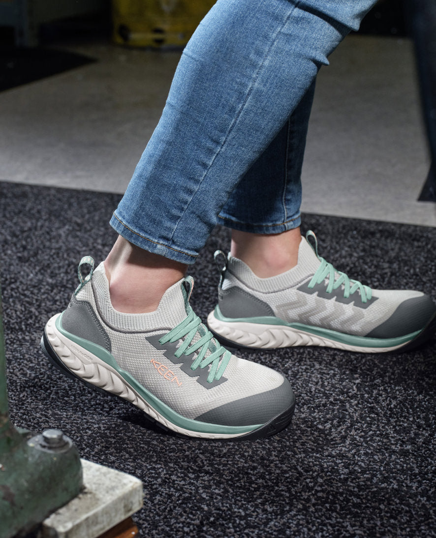 Women's Arvada Shift Work Sneaker (Carbon Toe) Steel Grey/Granite Green