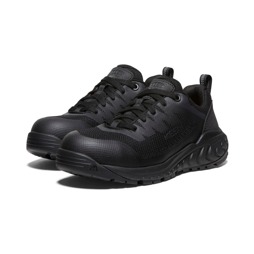 Women's Arvada ESD Work Sneaker (Carbon Toe) Black/Black