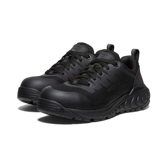 Women's Arvada ESD Work Sneaker (Carbon Toe) Black/Black