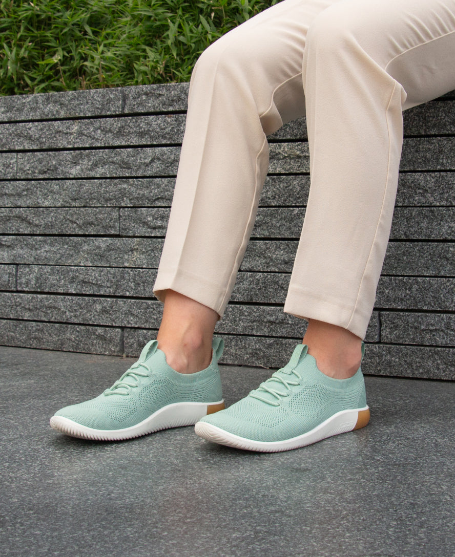 Women's KNX Knit Sneaker Granite Green/Lichen