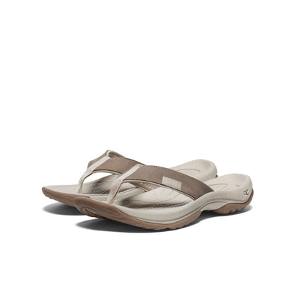 Women's Kona Leather Flip-Flop Brindle/Silver Birch