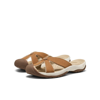Women's Bali Leather Slide Sandal Chipmunk/Birch