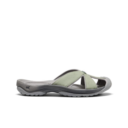 Women's Bali Leather Slide Sandal Lily Pad/Steel Grey