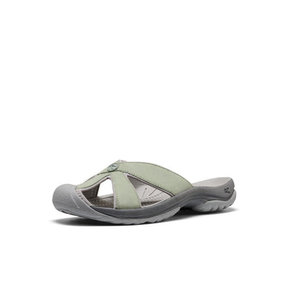 Women's Bali Leather Slide Sandal Lily Pad/Steel Grey