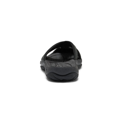 Women's Bali Leather Slide Sandal Black/Black