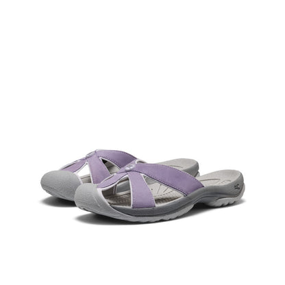 Women's Bali Leather Slide Sandal Purple Haze/Steel Grey