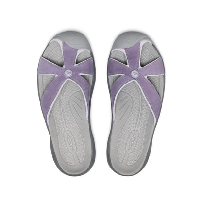 Women's Bali Leather Slide Sandal Purple Haze/Steel Grey