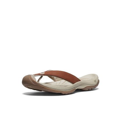 Women's Waimea Leather Flip-Flop Sorrel Horse/Plaza Taupe