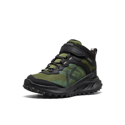 Little Kids' Zionic Waterproof Hiker Black/Bronze Green