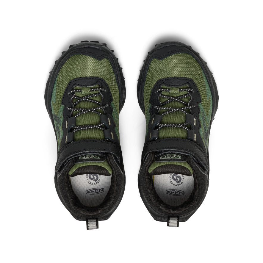 Little Kids' Zionic Waterproof Hiker Black/Bronze Green