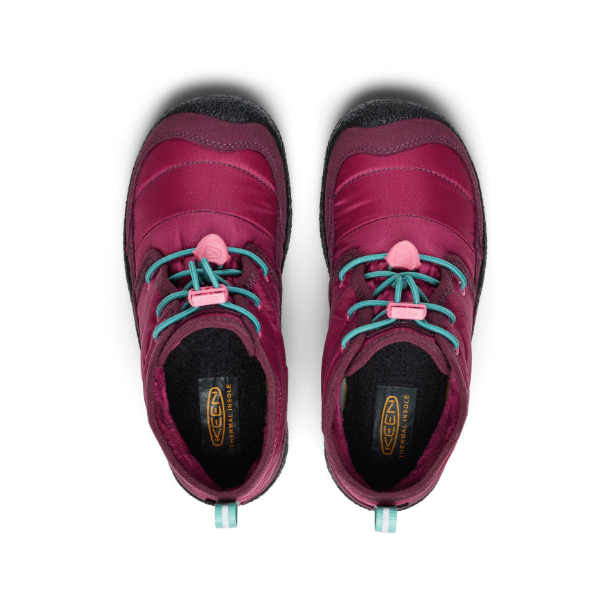 Big Kids' Howser II Waterproof Chukka Beaujolais/Pool Blue
