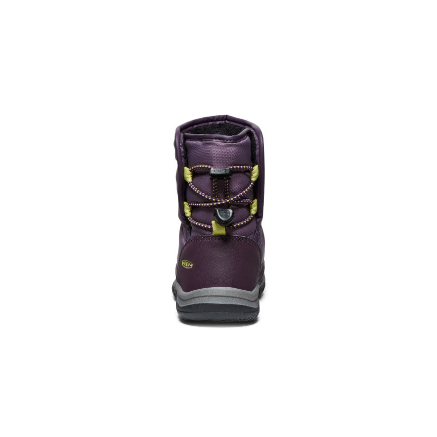 Little Kids' Puffrider Waterproof Winter Boot Black Plum/Daiquiri Green