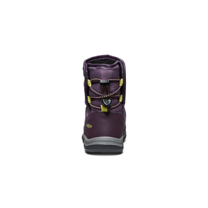Little Kids' Puffrider Waterproof Winter Boot Black Plum/Daiquiri Green