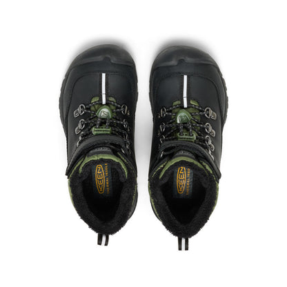 Little Kids' Kanibou Waterproof Winter Boot Black/Bronze Green