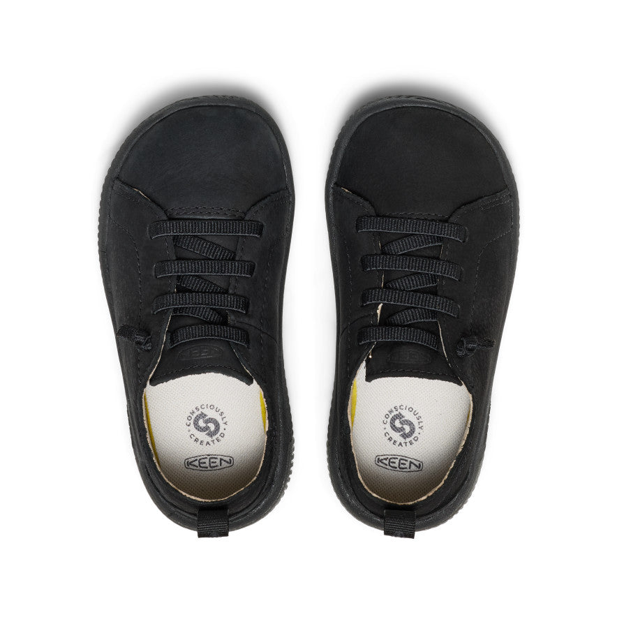 Little Kids' KNX Leather Sneaker Triple Black