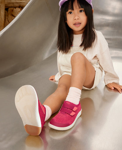 Little Kids' KNX Knit Double Strap Black/Evening Primrose