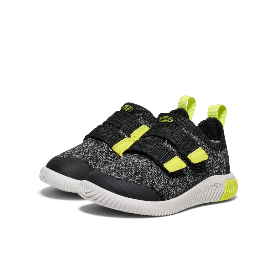 Toddlers' KNX Knit Double Strap Black/Evening Primrose