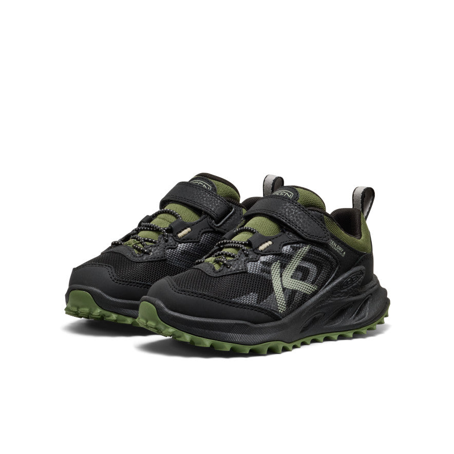 Little Kids' Zionic Waterproof Shoe Black/Bronze Green