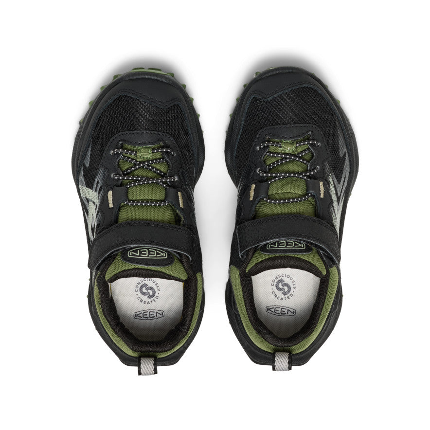 Little Kids' Zionic Waterproof Shoe Black/Bronze Green