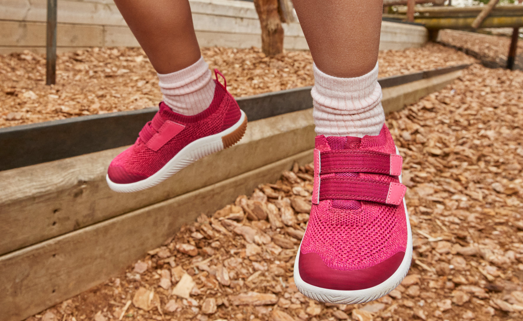 Big Kids' KNX Knit Double Strap Beaujolais/Raspberry