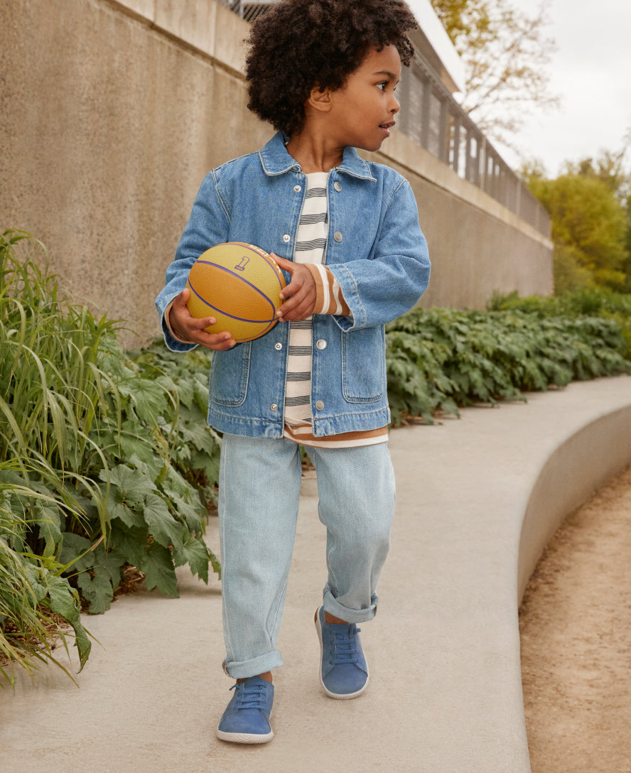 Little Kids' KNX Leather Sneaker Coronet Blue/Vapor