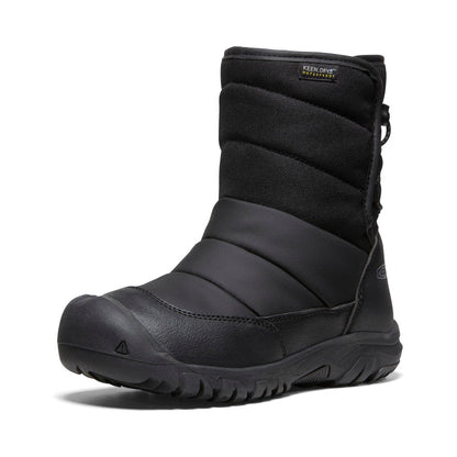 Big Kids' Puffrider Waterproof Winter Boot Black/Steel Grey
